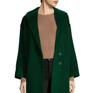 Saloni Green Wool Coat Jacket